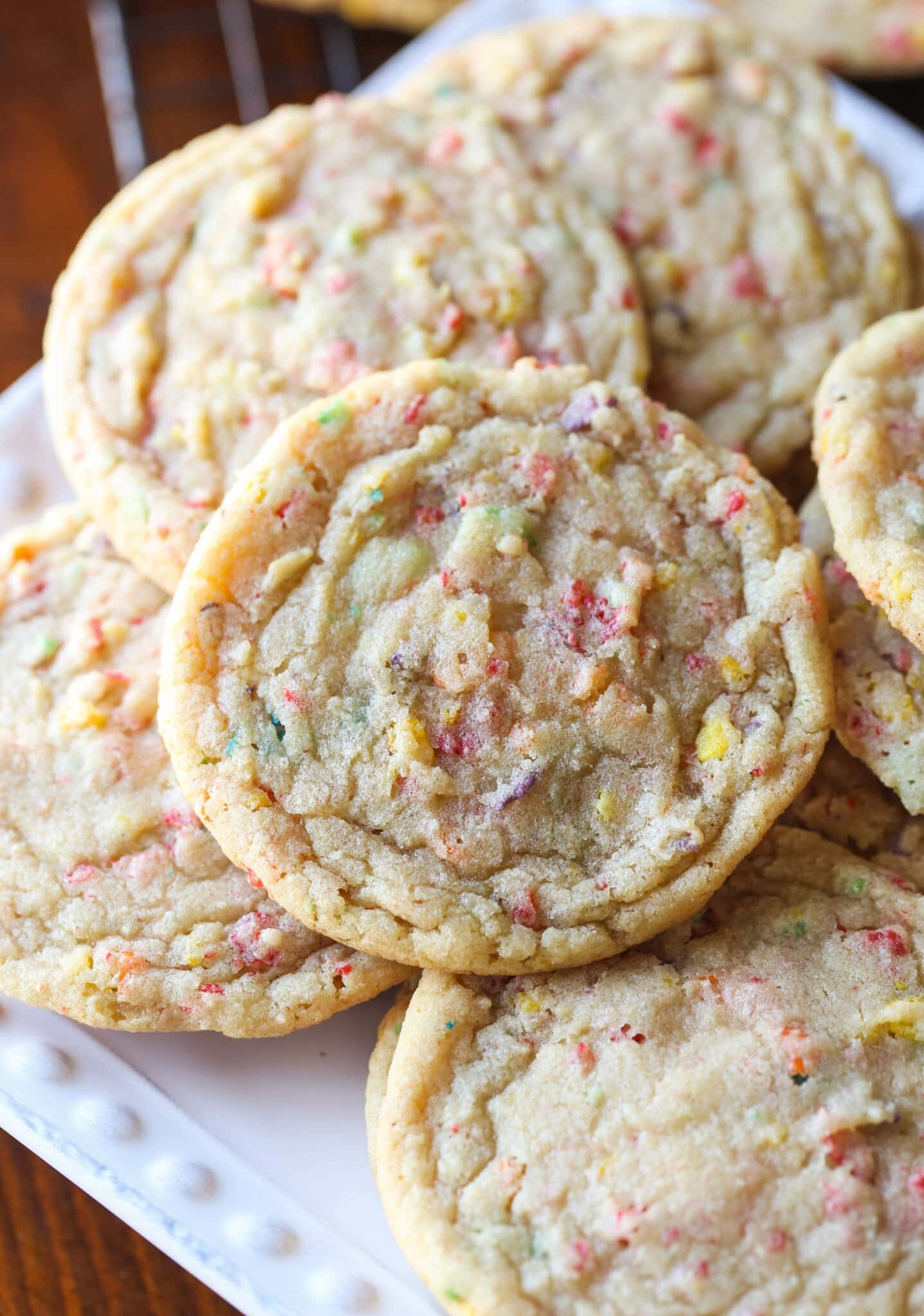 Fruity pebble sugar cookie
