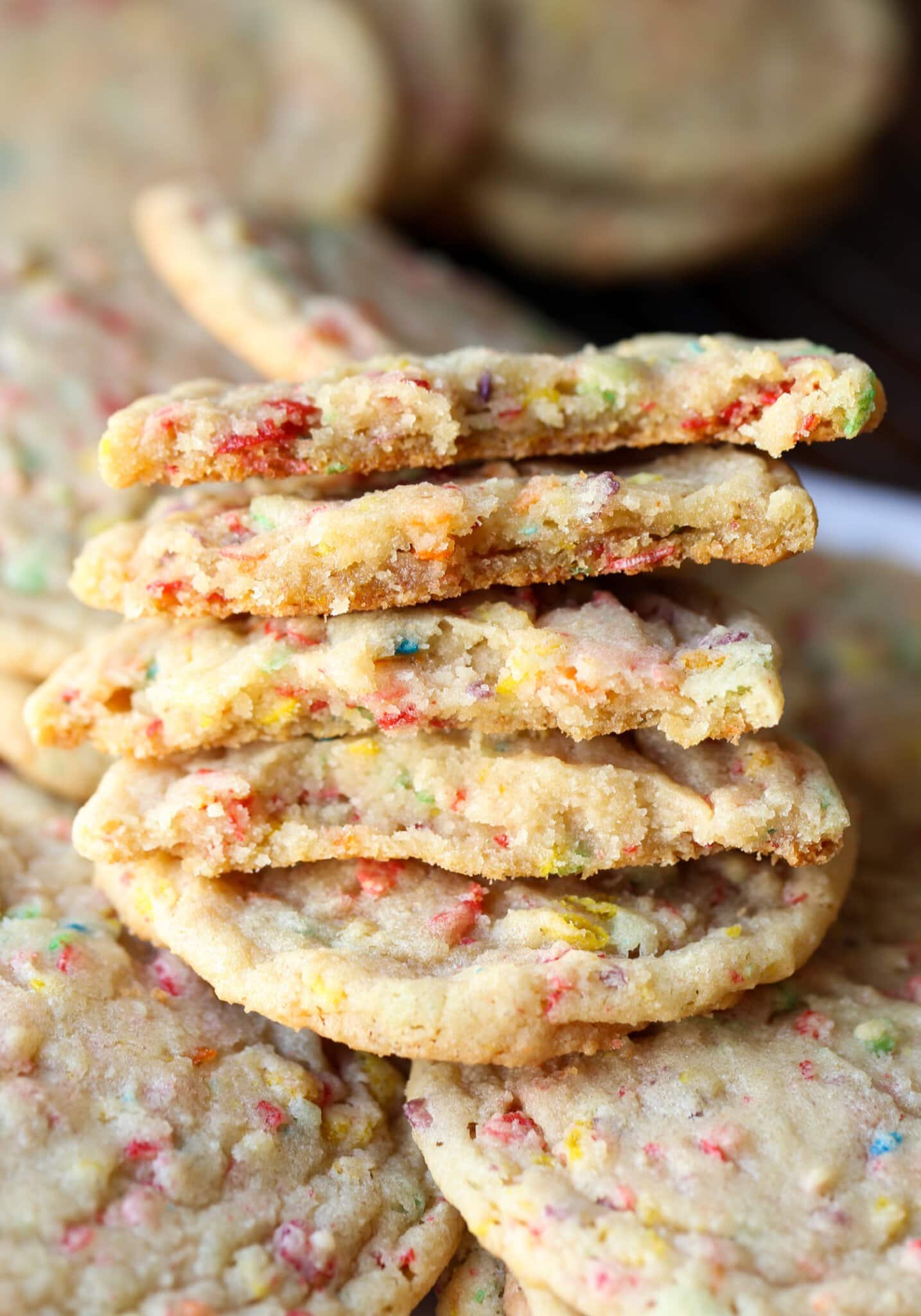 Fruity pebble sugar cookie